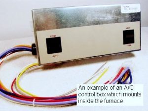 Mobile Home AC Control Box