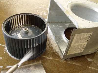 Cleaning The Blower Assembly Of A Furnace Mobile Home Repair