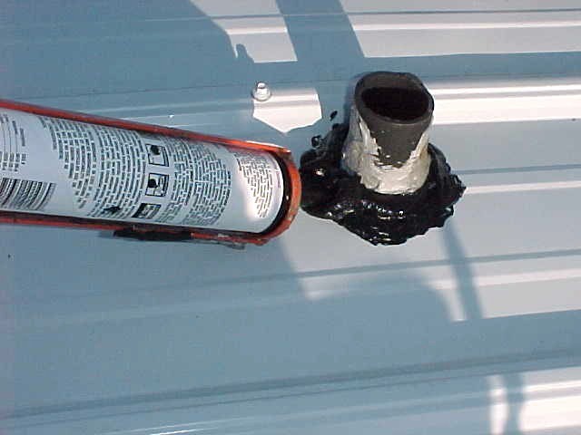 Mobile Home Metal Roof Sealing Around Vents