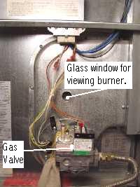 Manufactured Home Furnace Gas Valve and Viewer