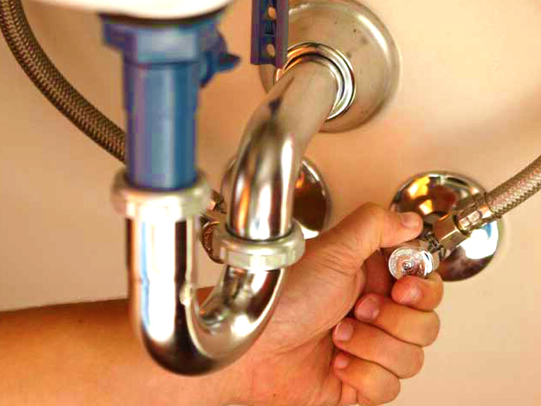 bathroom sink has no water shut off valve