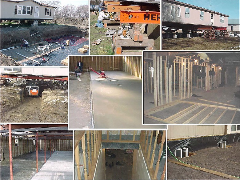 How To Build A Mobile Home Basement, Can You Put A Mobile Home Over Basement