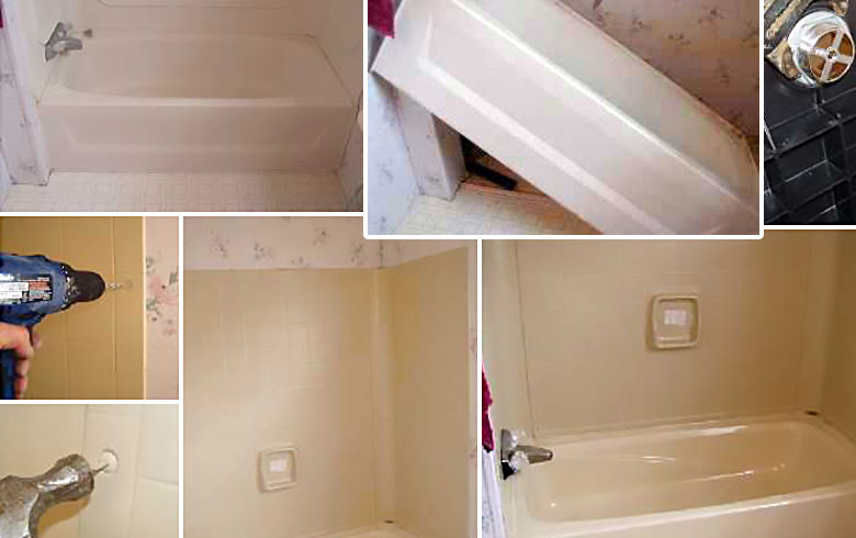 Replace Or Repair A Mobile Home Bathtub, How To Remove Water Under Bathtub Liner
