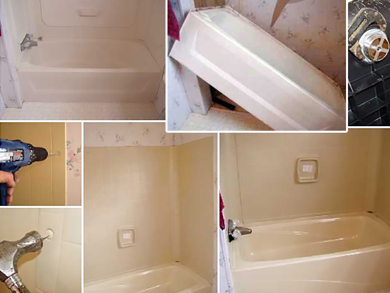 Replace Or Repair A Mobile Home Bathtub, How Do You Install Tub Surround Glue