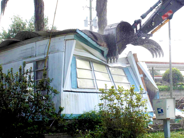 Mobile Home Demolition Video