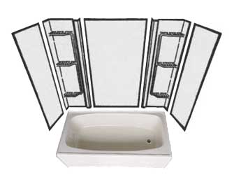 Bath Tub Kit With Shower Surround, Bathtub Enclosure Kits