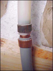 PEX to Polybutylene for Mobile Home Water Lines