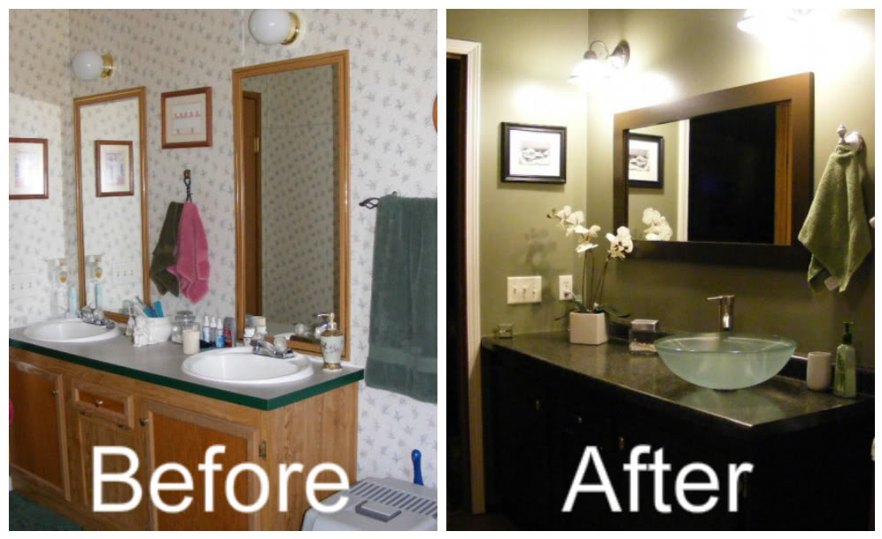 500 Budget Mobile Home Bathroom Remodel Repair - Painting Mobile Home Walls Before And After