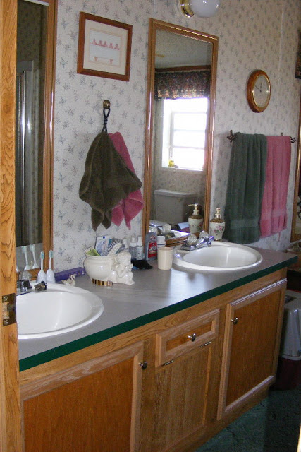 500 Budget Mobile Home Bathroom, How To Replace A Bathroom Vanity In Mobile Home