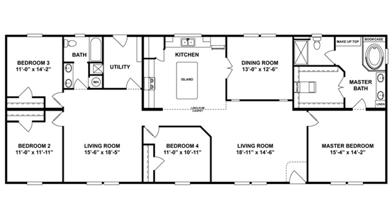 Mobile Home Floor Plans - Single Wide & Double Wide ...