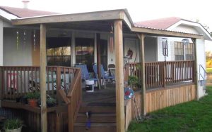 Manufactured Home Creative Front Porch Idea