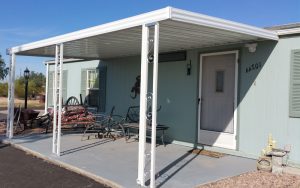 Mobile Home Porch Ideas - Metal Posts