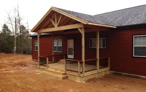 Small Front Porch on Modular Home
